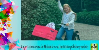 La próxima reina de Holanda va al instituto público y en bici