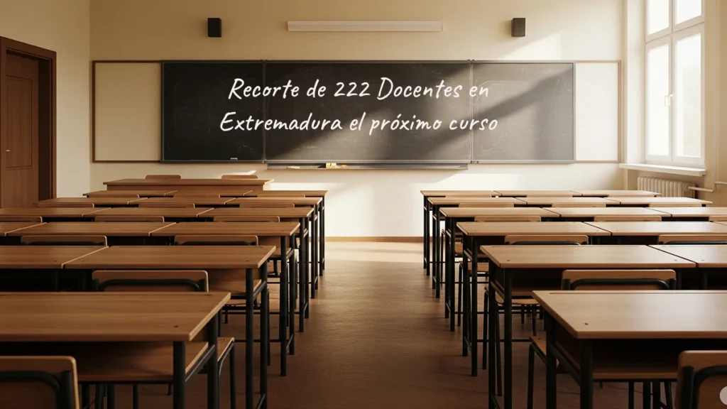 Crisis en las Aulas: La Polémica por el Recorte de 222 Docentes en Extremadura Agita el próximo Curso Escolar