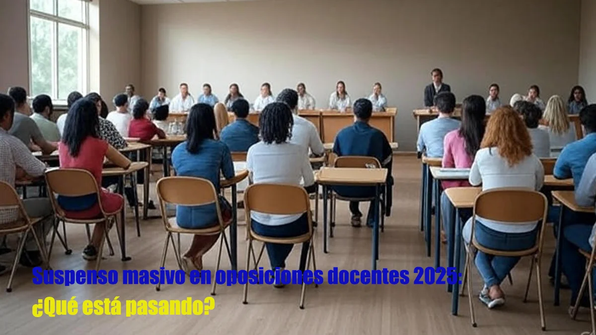 Suspenso masivo en oposiciones docentes 2025: ¿Qué está pasando?
